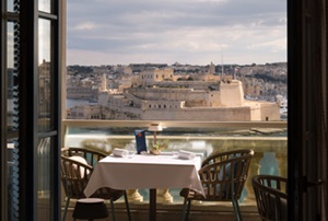 vista sul porto di Valletta
